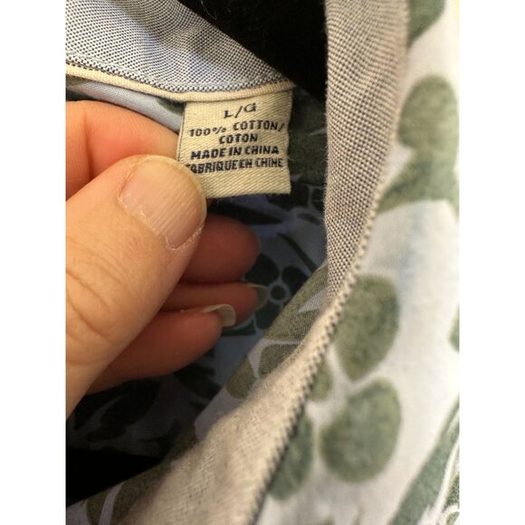 Tommy Bahamas Mens‎ Blue Green Island crafted Shirt Large long sleeve button up - Picture 4 of 7